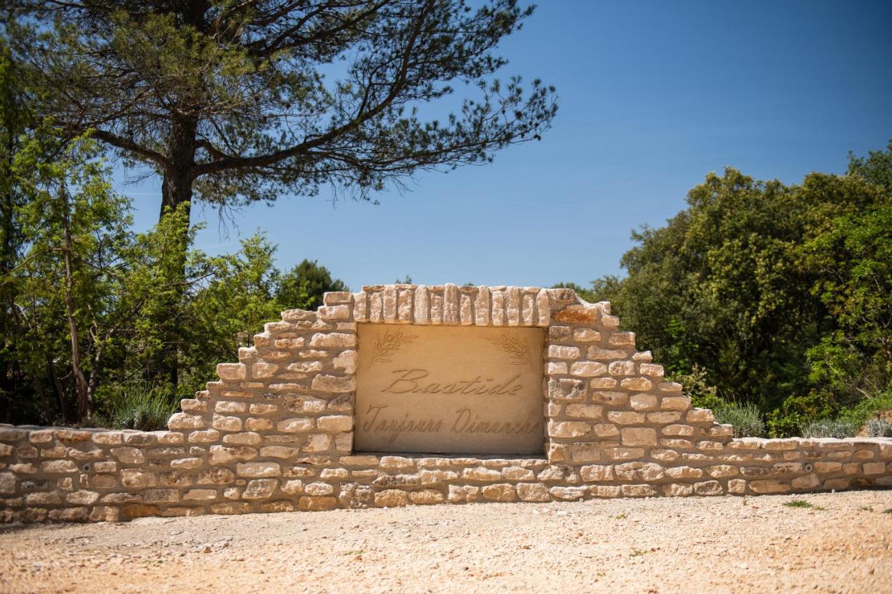 Bastide Toujours Dimanche, Maison De Vacances Avec Vue & Piscine Privee Gordes Eksteriør bilde