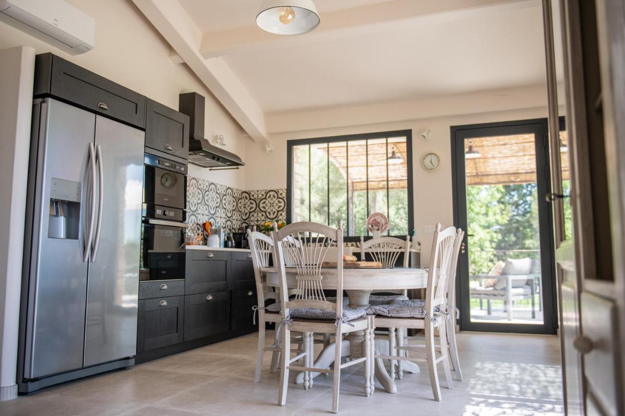 Bastide Toujours Dimanche, Maison De Vacances Avec Vue & Piscine Privee Gordes Eksteriør bilde