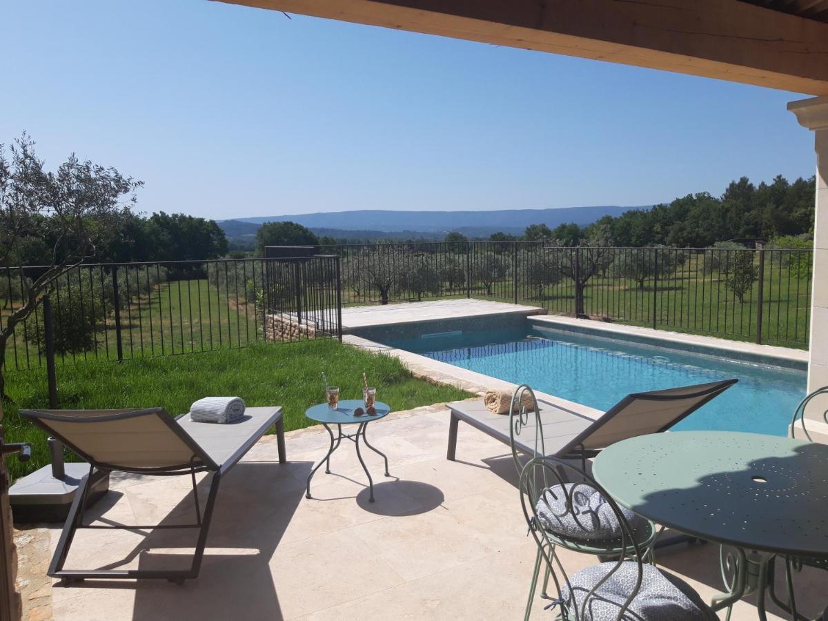 Bastide Toujours Dimanche, Maison De Vacances Avec Vue & Piscine Privee Gordes Eksteriør bilde
