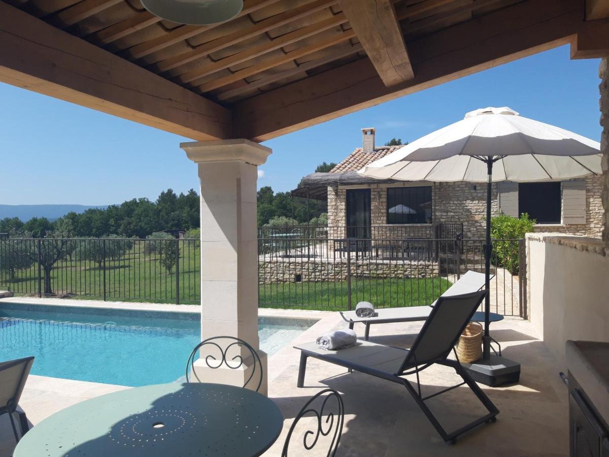 Bastide Toujours Dimanche, Maison De Vacances Avec Vue & Piscine Privee Gordes Eksteriør bilde
