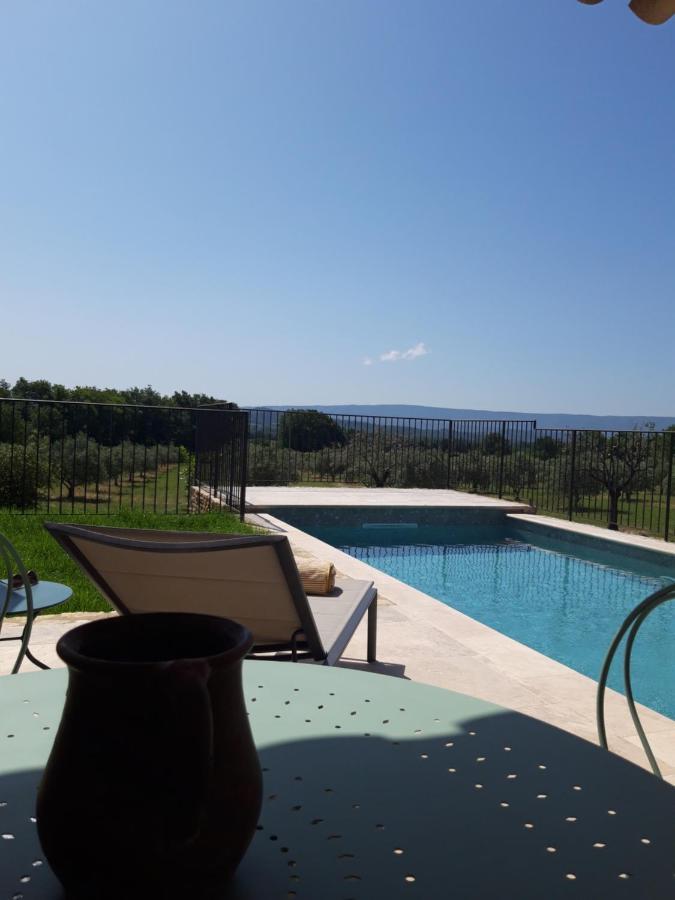 Bastide Toujours Dimanche, Maison De Vacances Avec Vue & Piscine Privee Gordes Eksteriør bilde