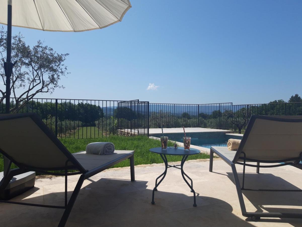 Bastide Toujours Dimanche, Maison De Vacances Avec Vue & Piscine Privee Gordes Eksteriør bilde