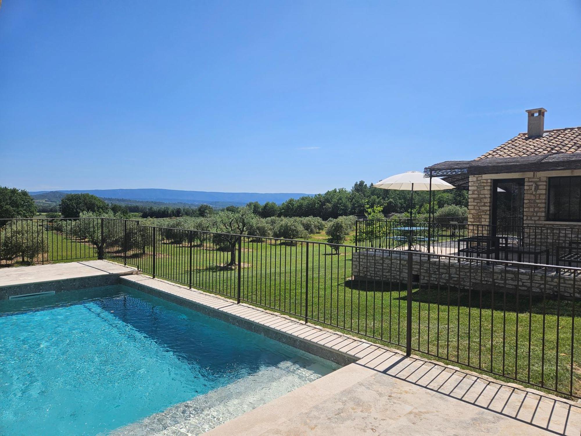 Bastide Toujours Dimanche, Maison De Vacances Avec Vue & Piscine Privee Gordes Eksteriør bilde